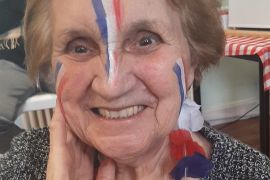 prête pour encourager les bleus